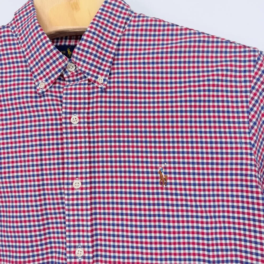 Polo Ralph‎ Lauren Gingham Plaid Button Down Men's Size XXL Shirt